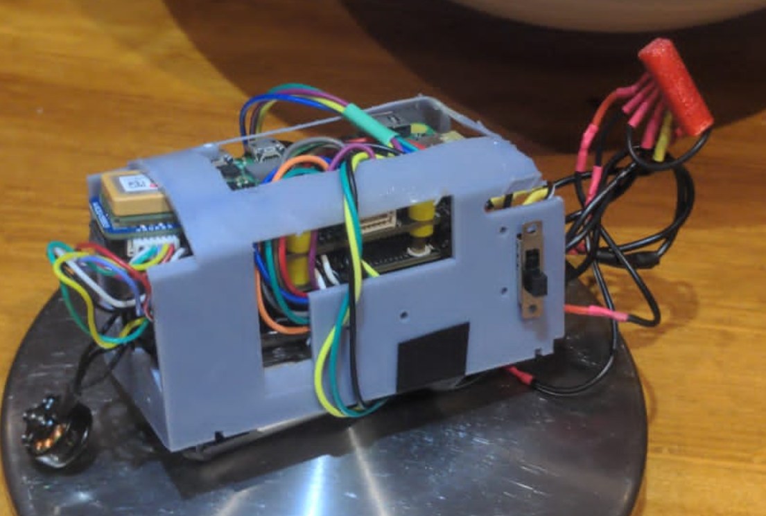 The first CanSat prototype with its electronics
